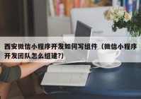 西安微信小程序開(kāi)發(fā)如何寫(xiě)組件（微信小程序開(kāi)發(fā)團(tuán)隊(duì)怎么組建?）